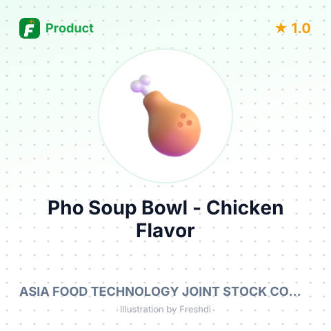 Pho Soup Bowl - Chicken Flavor – summary card, no photo uploaded yet