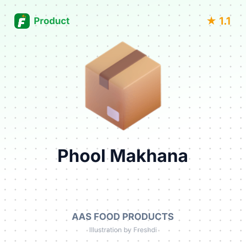 Phool Makhana – product summary card, no photo uploaded yet
