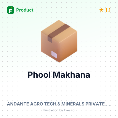 Phool Makhana – product summary card, no photo uploaded yet
