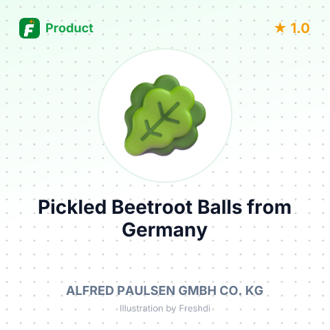 Pickled Beetroot Balls – summary card, no photo uploaded yet