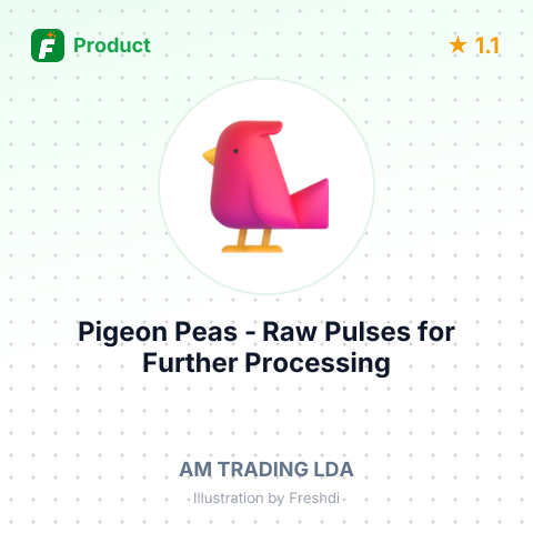 Pigeon Peas (Toor Whole) - Raw Pulses for Further Processing – summary card, no photo uploaded yet