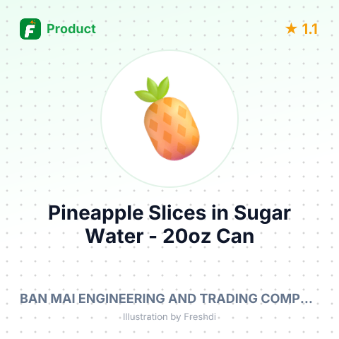 Pineapple Slices in Sugar Water - 20oz Can – summary card, no photo uploaded yet