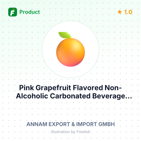 Pink Grapefruit Flavored Non-Alcoholic Carbonated Beverage – summary card, no photo uploaded yet