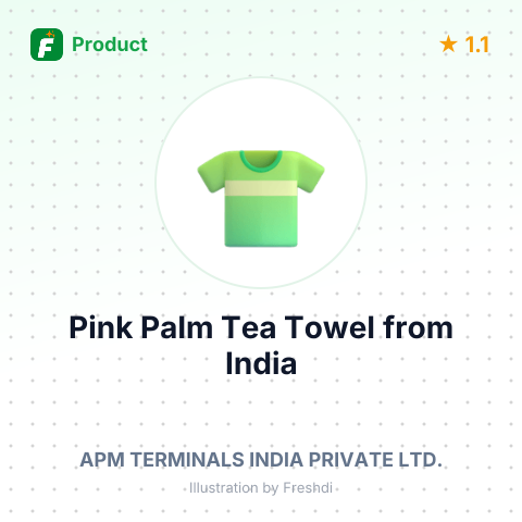 Pink Palm Tea Towel – summary card, no photo uploaded yet