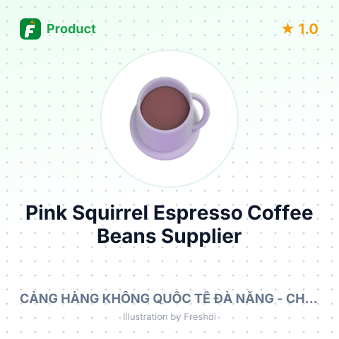 Pink Squirrel Espresso Coffee Beans – summary card, no photo uploaded yet