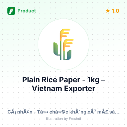 Plain Rice Paper - 1kg (Kiki Food) – summary card, no photo uploaded yet