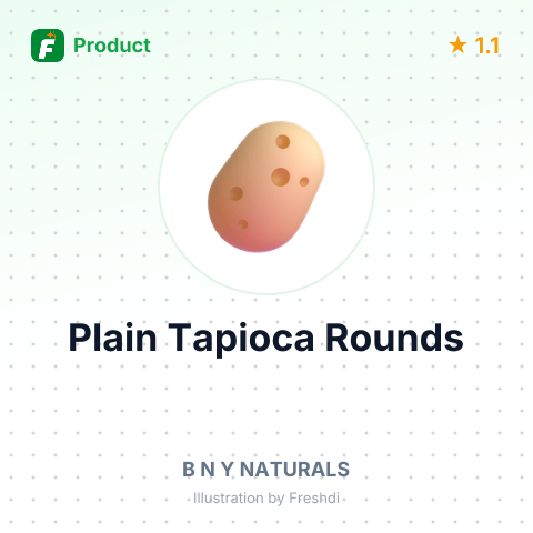 Plain Tapioca Rounds – summary card, no photo uploaded yet