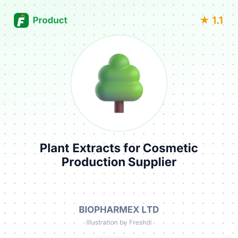 Plant Extracts for Cosmetic Production – summary card, no photo uploaded yet