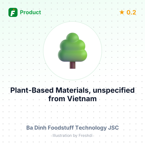 Plant-Based Materials, unspecified – summary card, no photo uploaded yet
