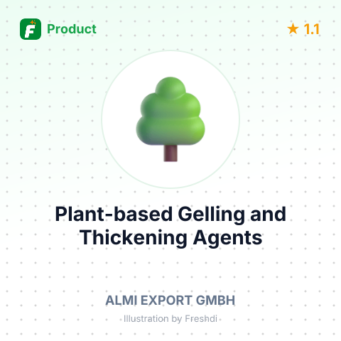 Plant-based Gelling and Thickening Agents – summary card, no photo uploaded yet