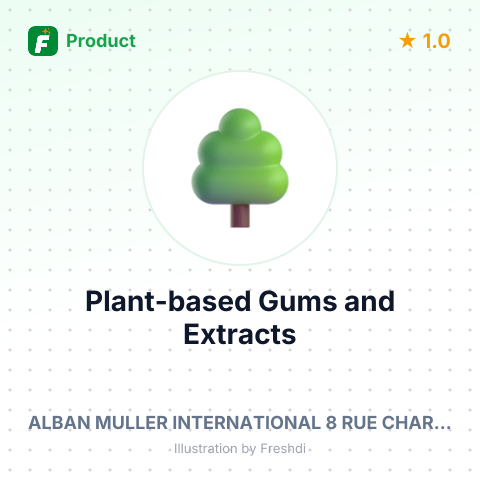 Plant-based Gums and Extracts – summary card, no photo uploaded yet