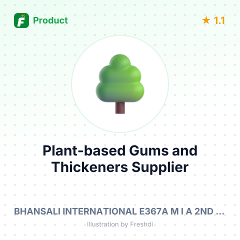 Plant-based Gums and Thickeners – summary card, no photo uploaded yet