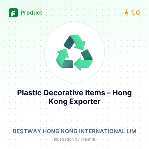 Plastic Decorative Items – summary card, no photo uploaded yet
