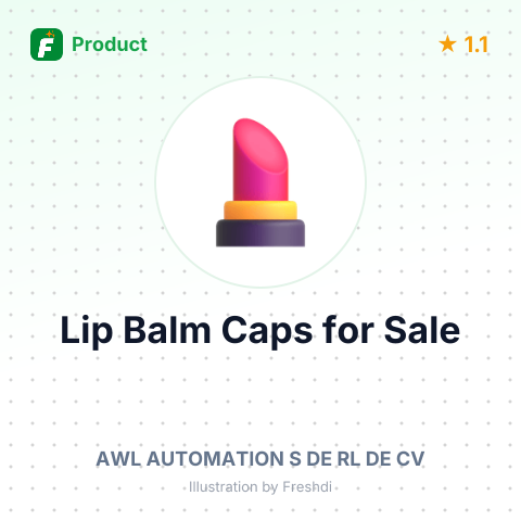 Plastic Lip Balm Caps – summary card, no photo uploaded yet