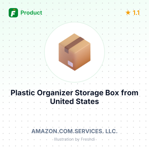 Plastic Organizer Storage Box – summary card, no photo uploaded yet