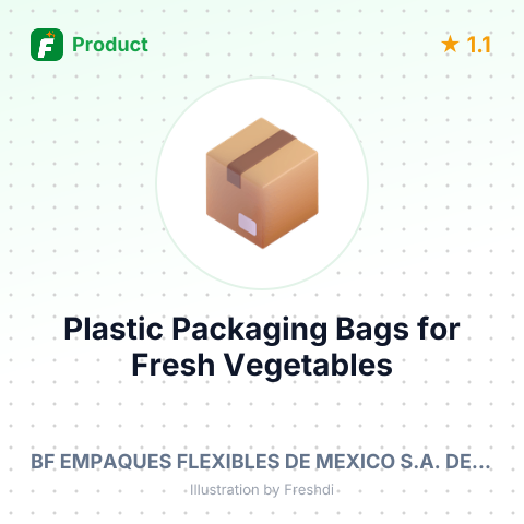 Plastic Packaging Bags for Fresh Vegetables – summary card, no photo uploaded yet