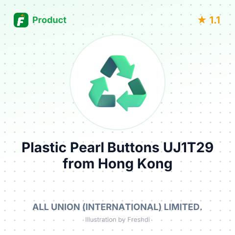 Plastic Pearl Buttons UJ1T29 – summary card, no photo uploaded yet