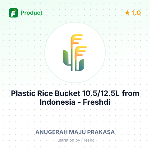 Plastic Rice Bucket 10.5/12.5L – summary card, no photo uploaded yet