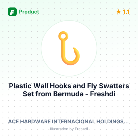Plastic Wall Hooks and Fly Swatters Set – summary card, no photo uploaded yet
