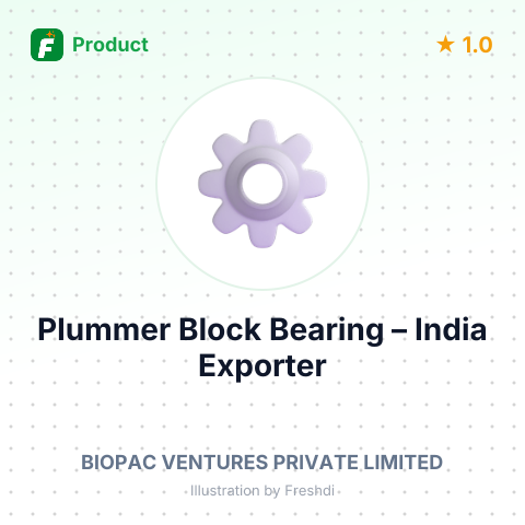 Plummer Block Bearing – summary card, no photo uploaded yet