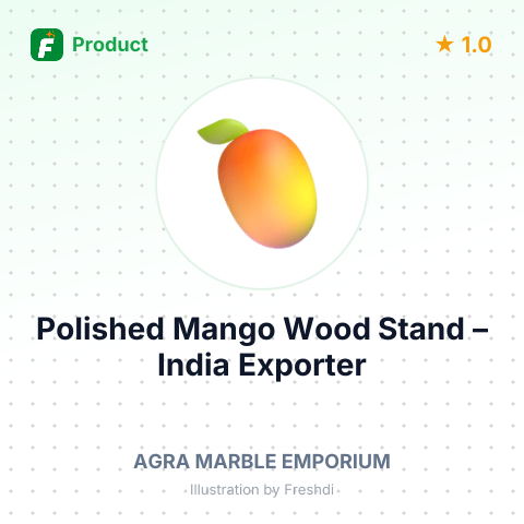 Polished Mango Wood Stand – summary card, no photo uploaded yet