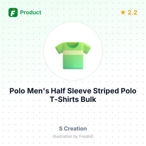 Polo Men's Half Sleeve Striped Polo T-Shirts – summary card, no photo uploaded yet