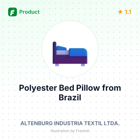 Polyester Bed Pillow – summary card, no photo uploaded yet