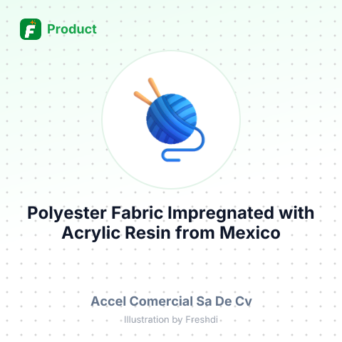 Polyester Fabric Impregnated with Acrylic Resin – summary card, no photo uploaded yet