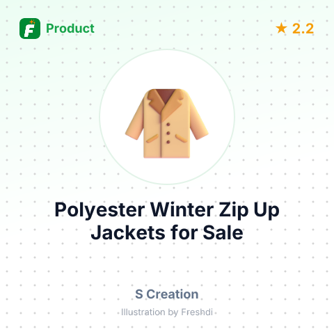Polyester Winter Zip Up Jackets – summary card, no photo uploaded yet