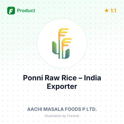 Ponni Raw Rice – product summary card, no photo uploaded yet