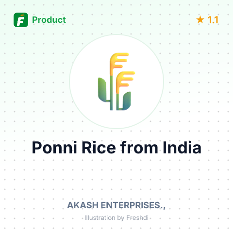 Ponni Rice – summary card, no photo uploaded yet