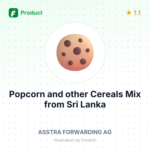 Popcorn and other Cereals Mix – summary card, no photo uploaded yet