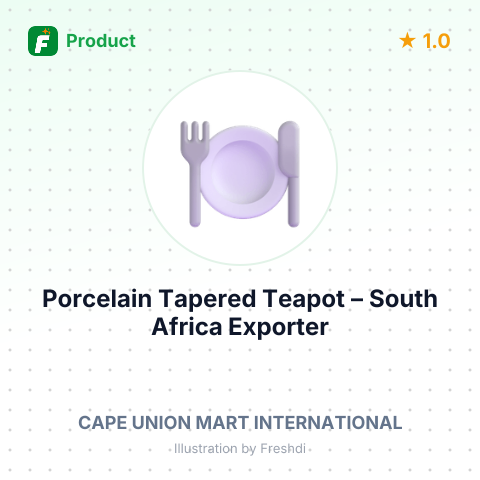 Porcelain Tapered Teapot – summary card, no photo uploaded yet