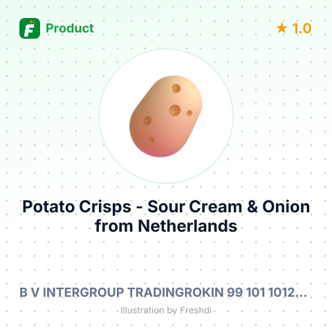 Potato Crisps - Sour Cream & Onion – summary card, no photo uploaded yet