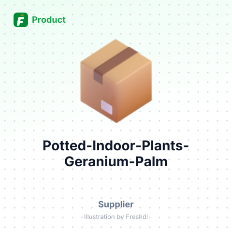 Potted Indoor Plants (Geranium Palm) – summary card, no photo uploaded yet