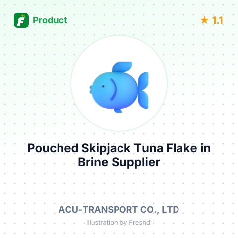 Pouched Skipjack Tuna Flake in Brine – summary card, no photo uploaded yet