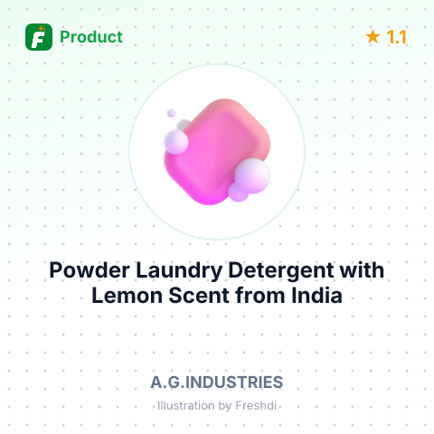 Powder Laundry Detergent with Lemon Scent – summary card, no photo uploaded yet