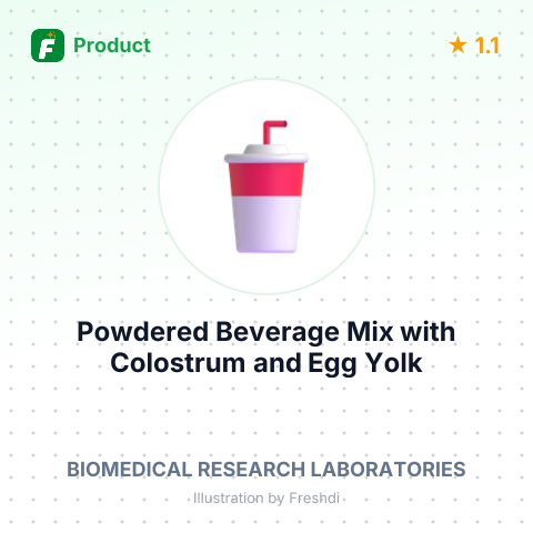 Powdered Beverage Mix with Colostrum and Egg Yolk – summary card, no photo uploaded yet