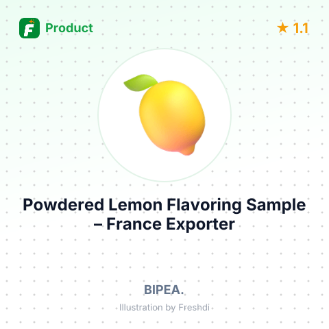Powdered Lemon Flavoring Sample – summary card, no photo uploaded yet