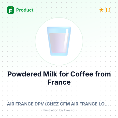 Powdered Milk for Coffee – product summary card, no photo uploaded yet