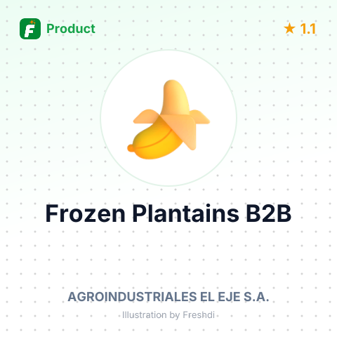 Pre-fried Frozen Hawaiian Green Plantains – summary card, no photo uploaded yet