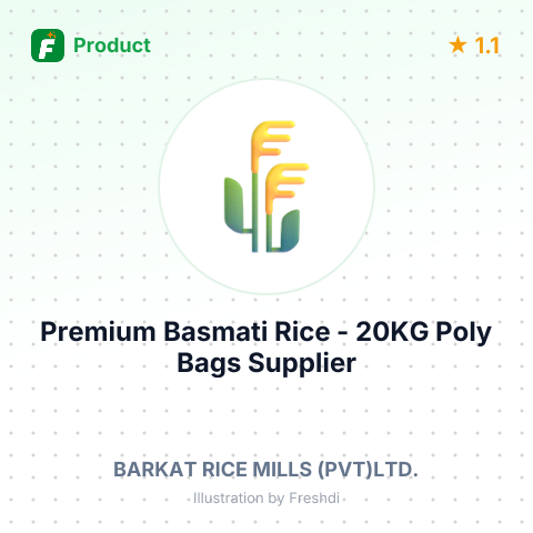 Premium Basmati Rice - 20KG Poly Bags – summary card, no photo uploaded yet