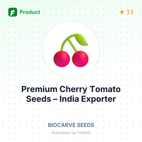 Premium Cherry Tomato Seeds – summary card, no photo uploaded yet
