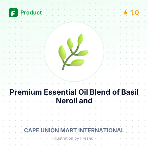 Premium Essential Oil Blend of Basil, Neroli, and Lemon – summary card, no photo uploaded yet