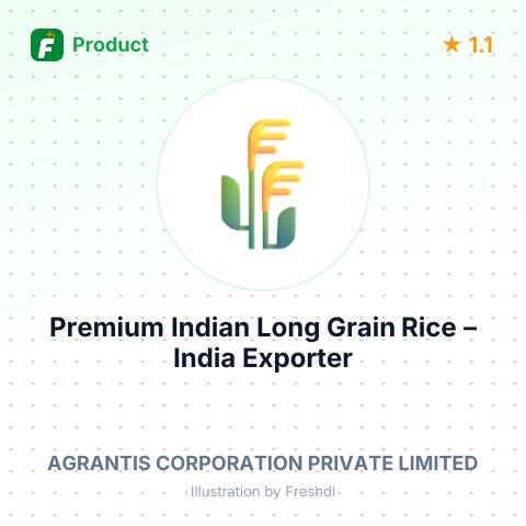 Premium Indian Long Grain Rice – summary card, no photo uploaded yet