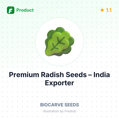 Premium Radish Seeds – summary card, no photo uploaded yet