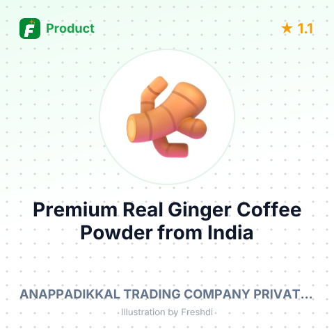 Premium Real Ginger Coffee Powder – summary card, no photo uploaded yet