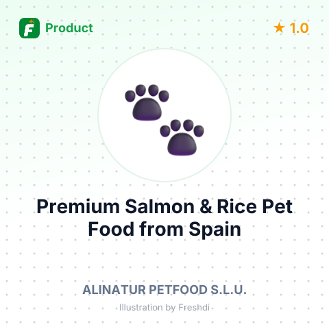 Premium Salmon & Rice Pet Food – summary card, no photo uploaded yet
