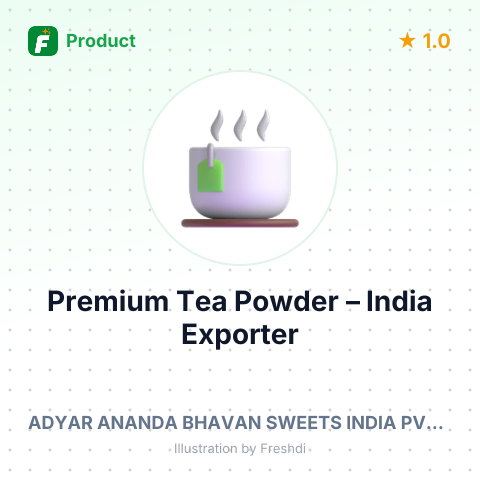 Premium Tea Powder – summary card, no photo uploaded yet