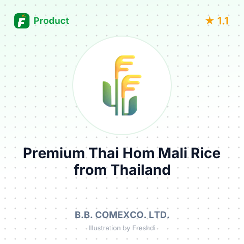 Premium Thai Hom Mali Rice – summary card, no photo uploaded yet